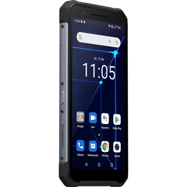 myPhone Hammer CONSTRUCTION IP69 Silver-Black 4G/6.0&quot;/OC/6GB/128GB/8MP/16MP+8MP/6000mAh