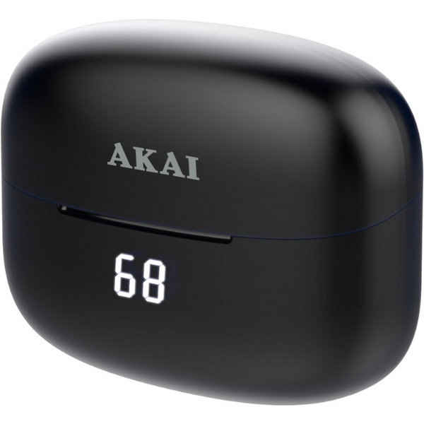 Casti bluetooth Akai Earbuds BTE-J450AENC, ANC, ENC, Negre