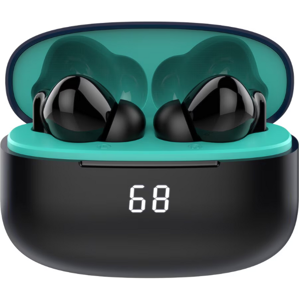 Casti bluetooth Akai Earbuds BTE-J450AENC, ANC, ENC, Negre