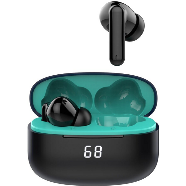 Casti bluetooth Akai Earbuds BTE-J450AENC, ANC, ENC, Negre