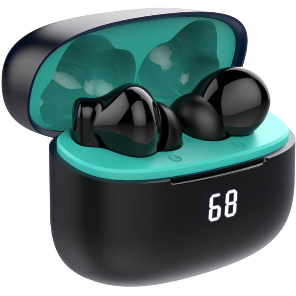 Casti bluetooth Akai Earbuds BTE-J450AENC, ANC, ENC, Negre