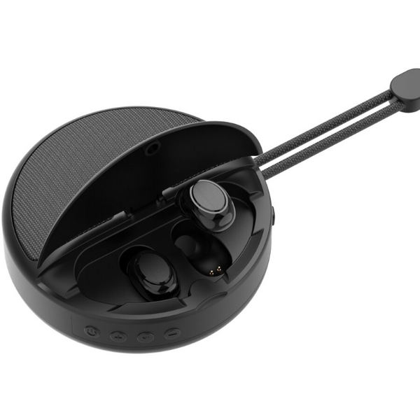 Casti In-Ear Akai BTE-J500BT, True Wireless, Bluetooth, Cu boxa, Negru