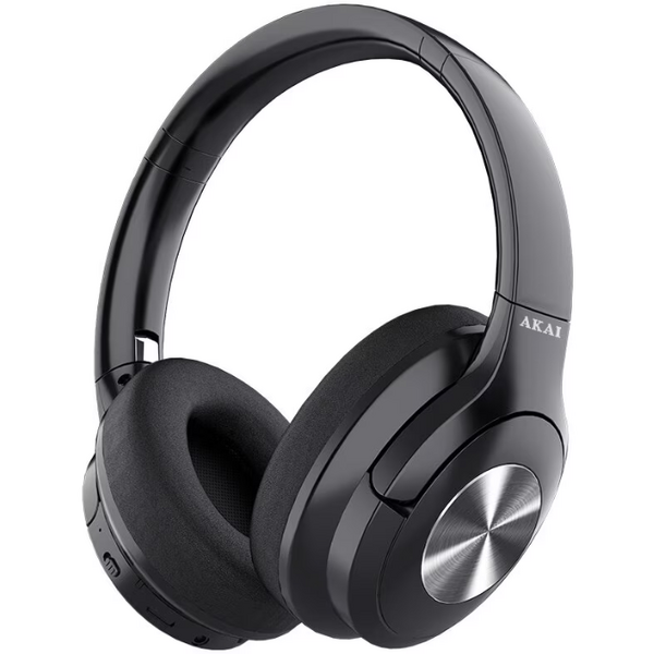 Casti Over-Ear Akai BTH-P100, Wireless, Bluetooth, Negru