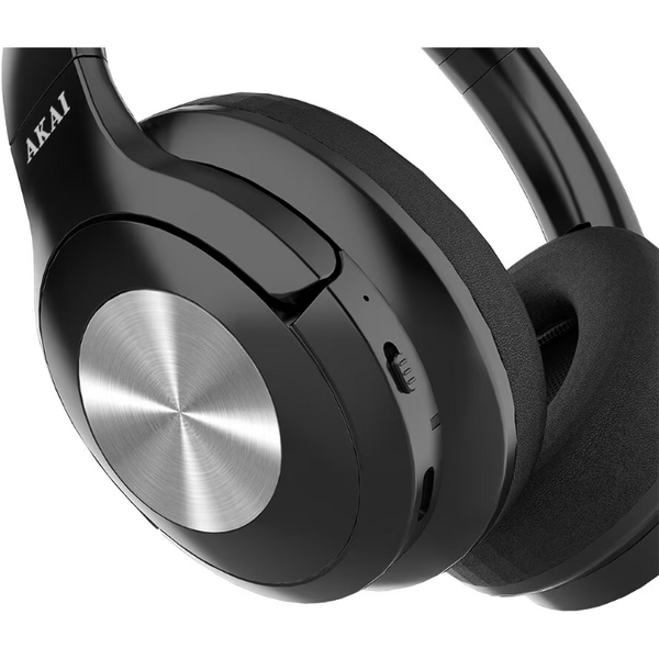 Casti Over-Ear Akai BTH-P100, Wireless, Bluetooth, Negru