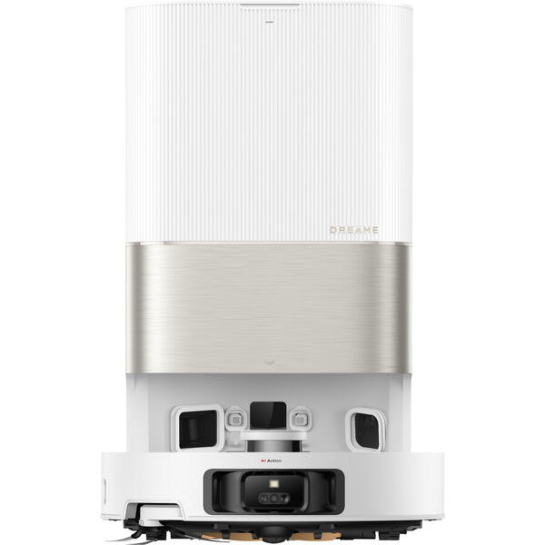 Robot de aspirare cu mop Dreame X50 Ultra RLX85CE-6-WH, detectare AI a obstacolelor și navigare la 360°, comanda vocala, depasire obstacol de 6CM, aspirare 20000Pa, perie dubla anti-incurcare, baterie 6400mAh, alb