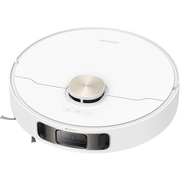 DREAME L10s Pro Ultra Heat aspirator robot 7000Pa, mop rotativ DuoScrub, MopExtend, navigaie AI Pathfinder, staie DualBoost 2.0 cu golire automat, splare mop cu ap cald 58C, uscare cu aer cald, baterie 5200mAh, autonomie 200 min, control smar, alb