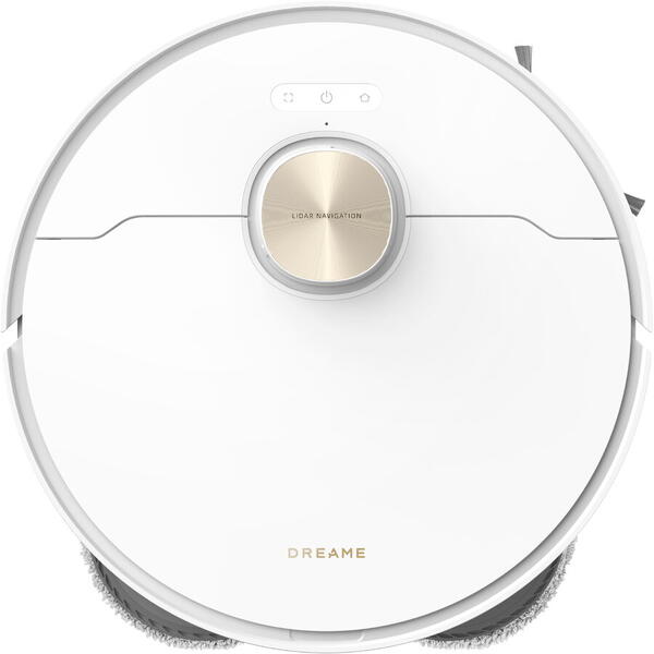 DREAME L10s Pro Ultra Heat aspirator robot 7000Pa, mop rotativ DuoScrub, MopExtend, navigaie AI Pathfinder, staie DualBoost 2.0 cu golire automat, splare mop cu ap cald 58C, uscare cu aer cald, baterie 5200mAh, autonomie 200 min, control smar, alb