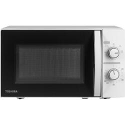 Cuptor microunde Toshiba, volum 20L, control mecanic, 800W, 4 nivele putere, iluminare LED, alb