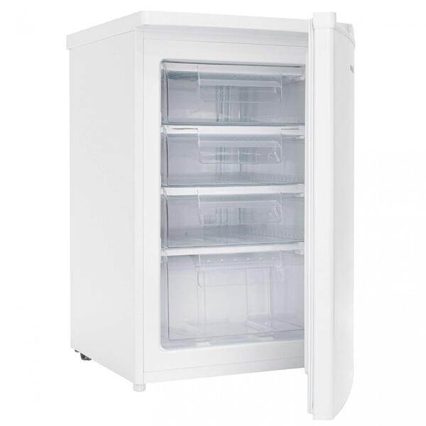 Congelator table-top Daewoo FZ-084HEW, 91 l, clasa E, latime 55 cm, H 85 cm, control mecanic, Alb