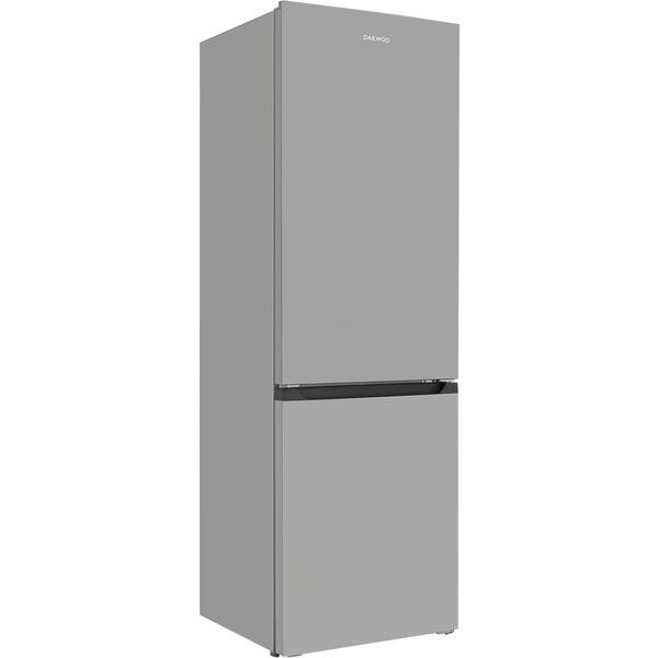 Combina frigorifica Daewoo RN-325DLFX, de tip Static, capacitate neta 315L (219 + 96L), clasa energetica F, Inox