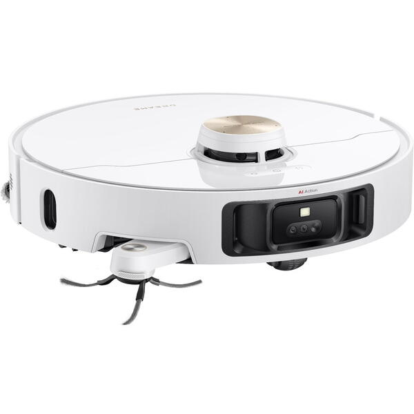 Robot de aspirare Dreame L40s Pro Ultra RLL74CE-WH, detectare a obstacolelor, depasire obstacol 4CM, perie dubla anti-incurcare, aspirare 19000Pa, alb