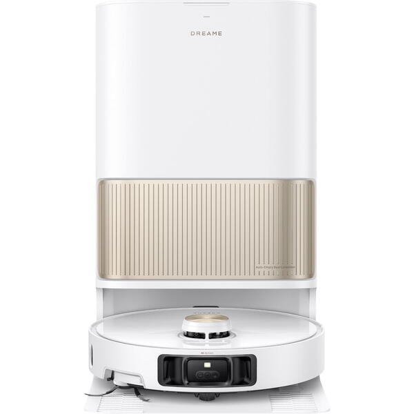 Robot de aspirare Dreame L40s Pro Ultra RLL74CE-WH, detectare a obstacolelor, depasire obstacol 4CM, perie dubla anti-incurcare, aspirare 19000Pa, alb