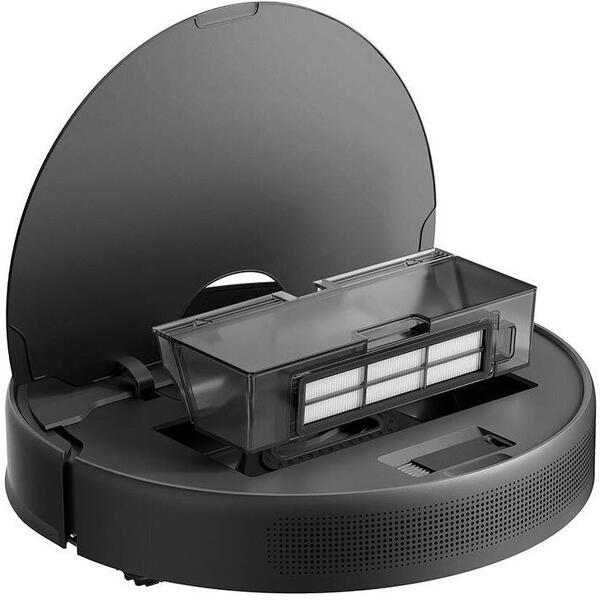 Aspirator robot Dreame RLD34GA-BK D9 Max Gen2 6000Pa, mop 2-in-1, navigatie LDS, rezervor praf 570 ml, apa 235 ml, baterie 5200mAh, autonomie 285 min, control app + vocal, perie flotanta anti-incurcare, negru