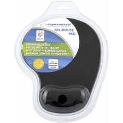 Mousepad cu gel Esperanza EA137K design ergonomic Negru