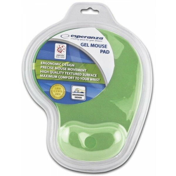 Mousepad cu gel Esperanza EA137G design ergonomic Verde