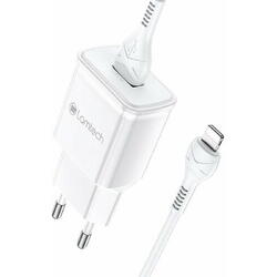 Incarcator retea Lamtech 18W QC3.0 1xUSB Cablu Lightning 1m inclus Alb