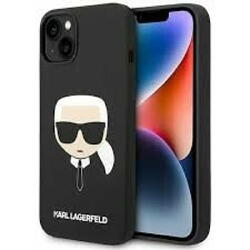 Husa de protectie Karl Lagerfeld Liquid Silicone Karl Head MagSafe Compatible pentru iPhone 14 Plus Negru