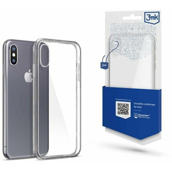 Husa de protectie 3mk Clear Case pentru iPhone X/XS Transparenta