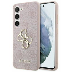 Husa de protectie Guess 4G Metal Logo pentru Samsung Galaxy S23 Roz