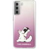 Husa de protectie Karl Lagerfeld Choupette Fun pentru Samsung Galaxy S21+ 5G Roz