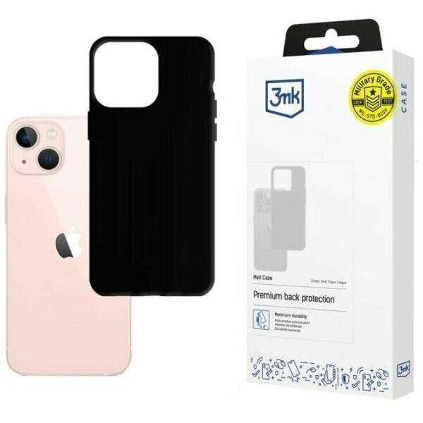 Husa de protectie 3mk Matt Case pentru iPhone 14 Plus Neagra