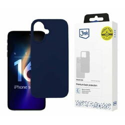 Husa de protectie 3mk Silicone Case Dark pentru iPhone 16 Military Grade Negru