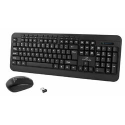 Combo mouse+tastatura wireless Esperanza Akron TK109 1600dpi 116 taste negru