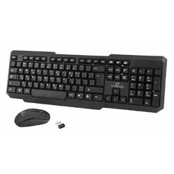 Kit tastatura si mouse Esperanza Memphis TK108UA 2.4GHz 10m USB US layout  Negru