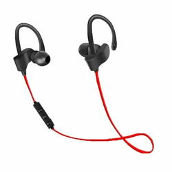 Casti bluetooth cu microfon Esperanza Sport EH188R Negru/Rosu