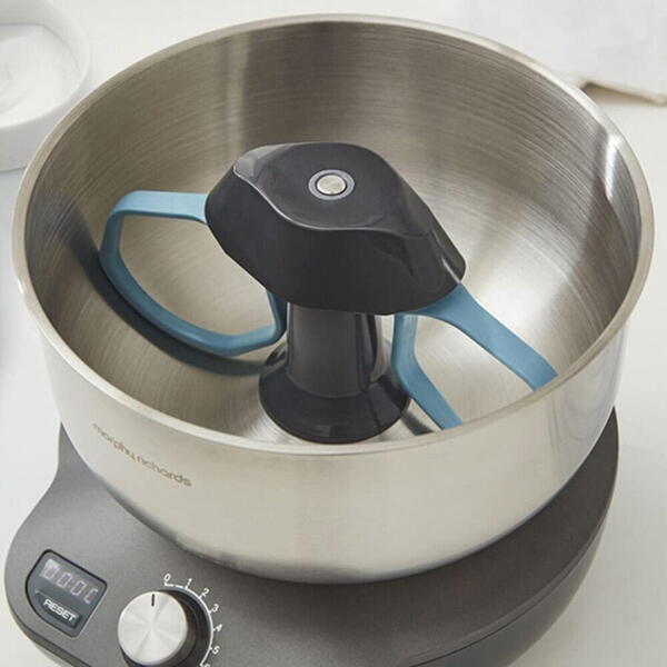 Mixer cu bol Morphy Richards Mix Star 400520, compact, 650W, vas inox 5 litri, 6 trepte de viteza, Inox