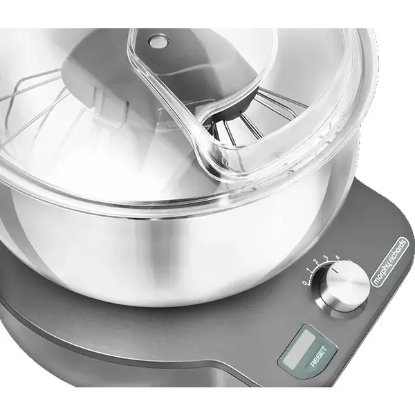 Mixer cu bol Morphy Richards Mix Star 400520, compact, 650W, vas inox 5 litri, 6 trepte de viteza, Inox