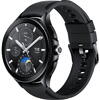 Smartwatch Xiaomi Watch 2 Pro, Bluetooth Black Case, Black Fluororubber Strap