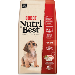 Hrana Uscata Caini Nutribest Puppy, Pui si Orez, 3 kg