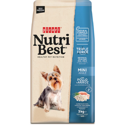 NUTRBEST Hrana Uscata Caini Nutribest Adult Mini, Pui si Orez, 3 kg
