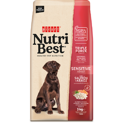 NutriBest Adult Sensitive Somon și Orez 3 kg