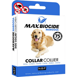 NATURAL BEST Zgarda antiparazitara pentru caini, Max Biocide Margosa, 75 CM