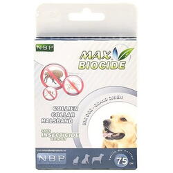 NATURAL BEST Zgarda antiparazitara pentru caini, Max Biocide, 75 CM