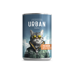 Conserva Pisici Urban Premium Vitel, Pasare Si Morcov 415 G