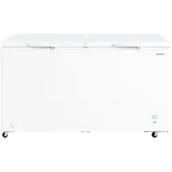 Lada frigorifica Samus LS556E 2 in 1, Congelator/Frigider, 508 l, Clasa E, Alb