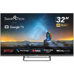 Televizor LED Google TV SmartTech 32HG01V, 80 cm, HD Ready, Smart TV, WiFi, CI+, Negru - RESIGILAT
