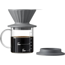 Filtru de cafea BUYDEEM CD1024-IG, 350 ml, Gri/Transparent