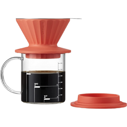 Filtru de cafea BUYDEEM CD1024-VO, 350 ml, Portocaliu/Transparent
