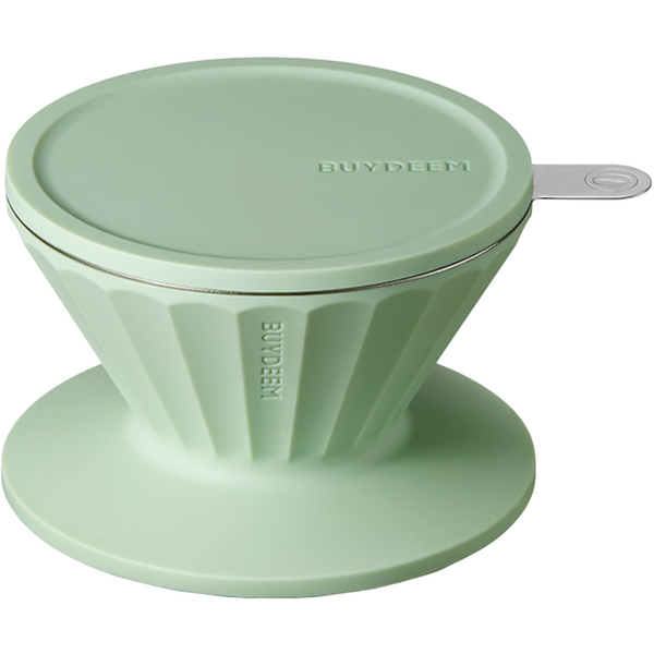 Filtru de cafea BUYDEEM CD1024-CG, 350 ml, Verde/Transparent