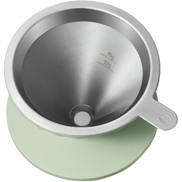 Filtru de cafea BUYDEEM CD1024-CG, 350 ml, Verde/Transparent