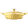 Tigaie cu capac BUYDEEM CP581-MY, 3.3 l, Fonta, Galben
