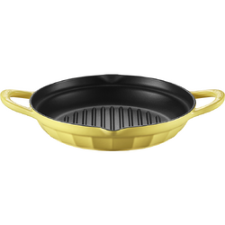 Tigaie grill BUYDEEM CP553-MY, 26 cm, Fonta, Galben