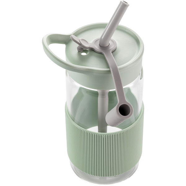 Sticla cu pai portabila BUYDEEM CD1017-CG, 500 ml, Verde