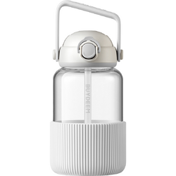 Sticla cu pai portabila BUYDEEM DG710-OW, 1.0 l, Alb
