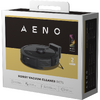 Aspirator robot AENO RC7S, Rezervor apa 0.3 l, Recipient praf 0.3 l, 4000 Pa, Navigare cu LiDAR, 300 mp, 20 senzori, Mapare, Autonomie 250 minute, Negru