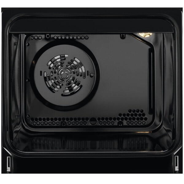 Aragaz mixt Electrolux LKK660220W, 4 arzatoare , Aprindere integrata, Cuptor electric, Plus Steam, AirFry, Timer, Grill electric, Clasa A, 60 cm, Alb